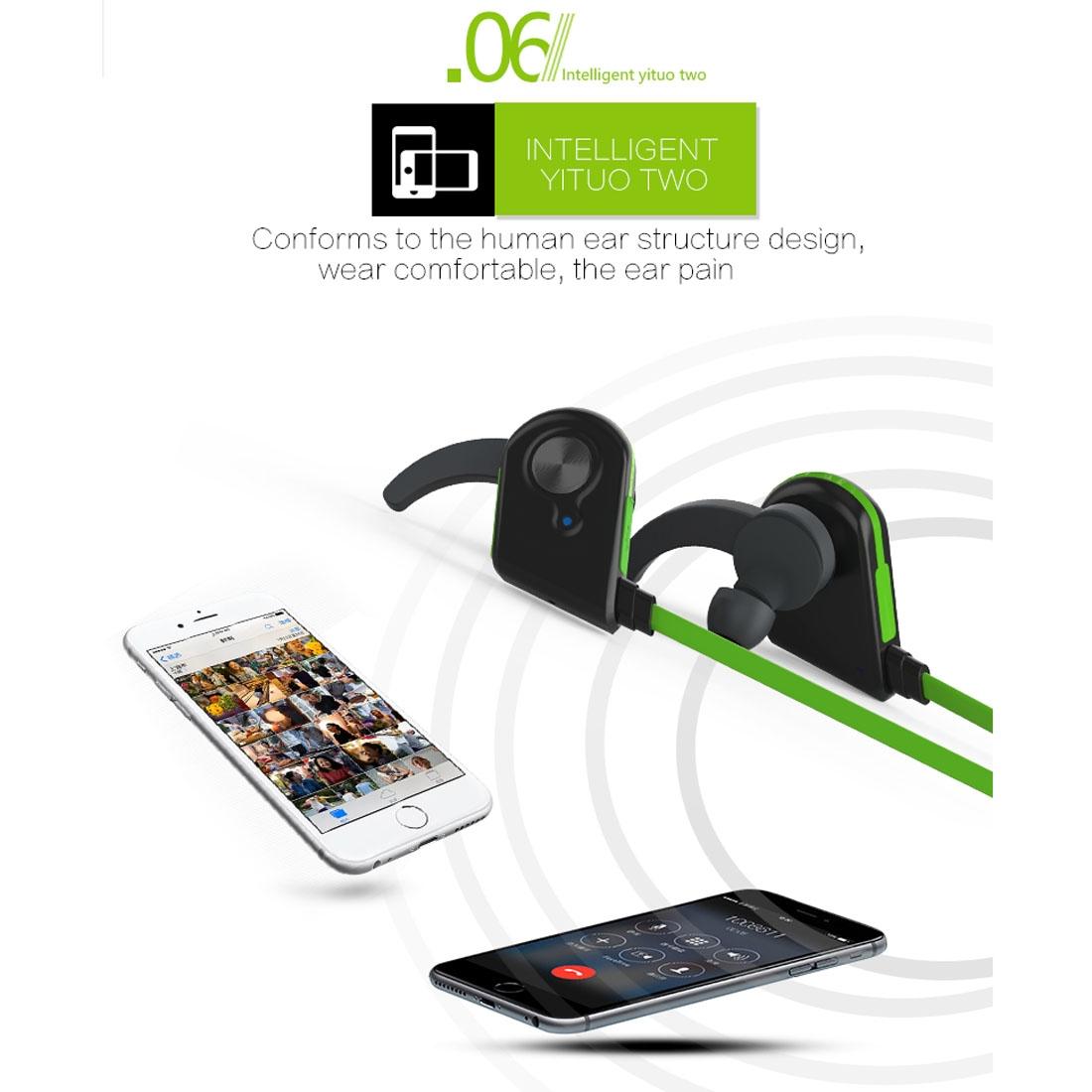 NNEDSZ Wireless Bluetooth In-Ear Headset With Magnetic Switch & Indicator Light - Black-3