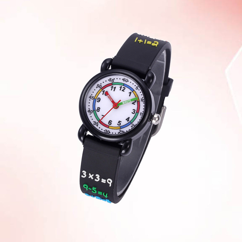 1pc Kids 3D Watch Cartoon Waterproof Wrist Watch Student Quartz Watch Wristband Student Timer 20.5x2.8 cm