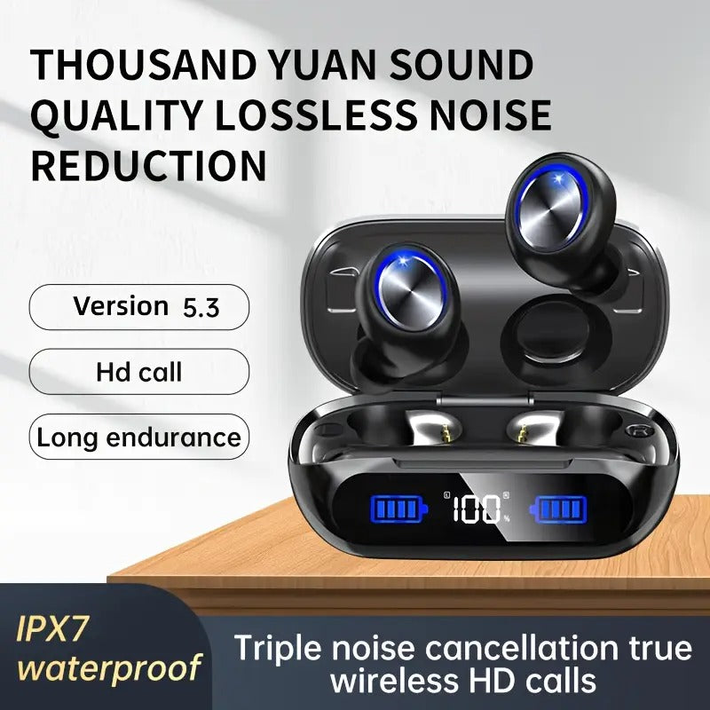NNETM Wireless Earbuds Playtime Bluetooth 5.3 Noise Cancelling-2
