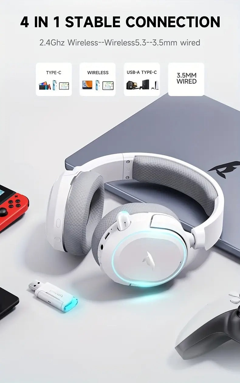 NNETM Wireless Gaming Headset with Surround Sound-4
