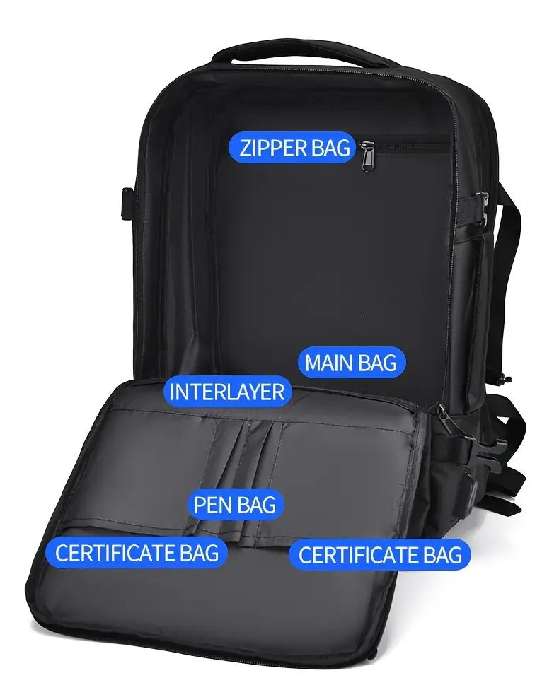 NNETM Multifunctional Travel Backpack with USB Charging